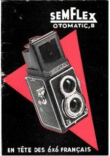 SEM Semflex Otomatic B manual. Camera Instructions.